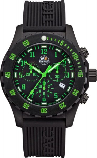 H3 Tactical Trooper Carbon Cronograph H3 Uhr Green H3.3322.797.3.3